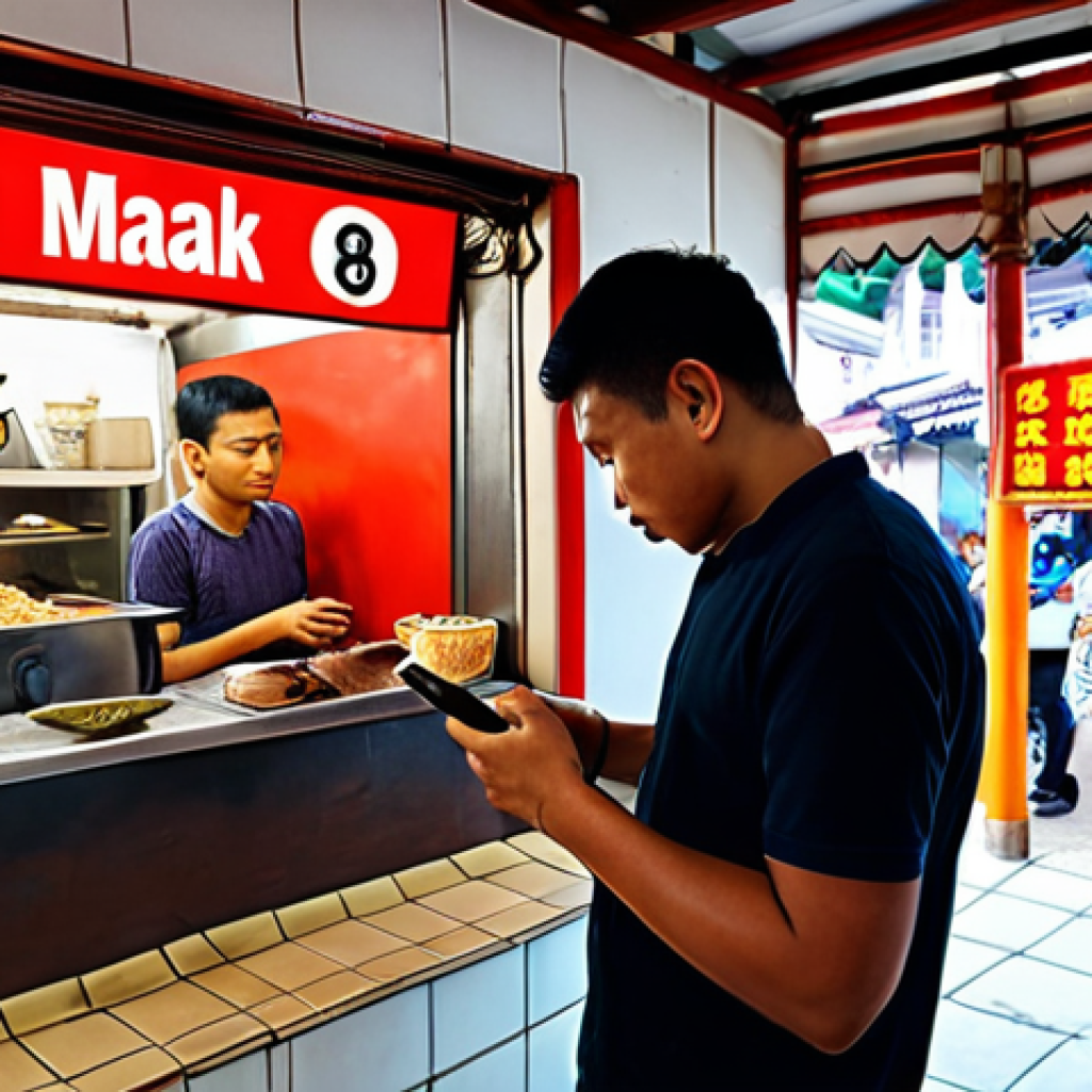 **

A concerned person reading online reviews of a free VPN on their phone, focusing on reputation, user experiences, and safety aspects. The background should show a typical Malaysian setting like a "mamak" stall or a home interior. The overall tone should be cautious and investigative.

**