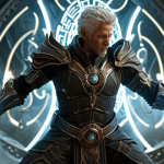 ** "Character 'Eternity' using time-manipulation abilities in a Reverse: 1999 battle scene. Epic visual effects, detailed character design, dynamic pose."

**