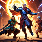 **

A team of Reverse: 1999 characters (Lilya, Regulus, Medicine Pocket) in a dynamic battle scene. Lilya is unleashing a powerful attack, Regulus is shielding the team, and Medicine Pocket is providing healing and buffs. The background should showcase the game's unique art style and a sense of strategic gameplay. Focus on vibrant colors and detailed character designs.

**