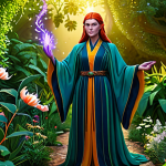 리버스 1999 속성별 최고 DPS 캐릭터 - Lilya (Plant Afflatus)**

"A powerful sorceress, Lilya, in a lush, overgrown garden setting, fully c...