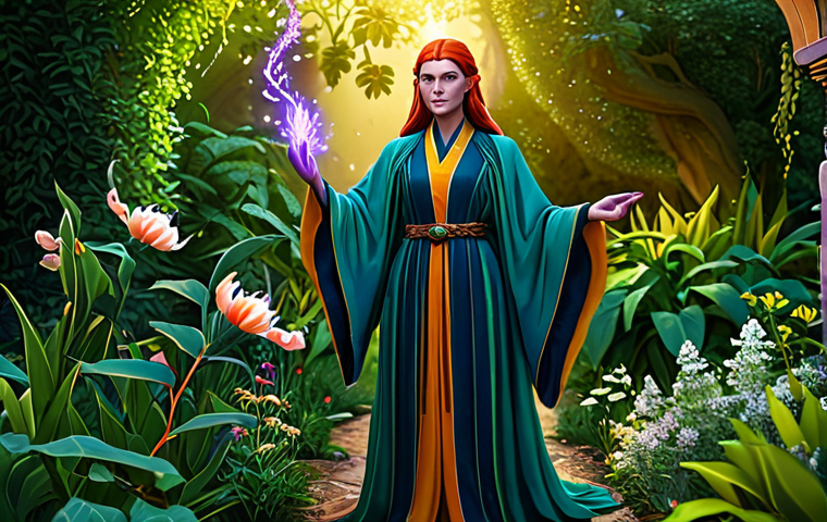 리버스 1999 속성별 최고 DPS 캐릭터 - Lilya (Plant Afflatus)**

"A powerful sorceress, Lilya, in a lush, overgrown garden setting, fully c...